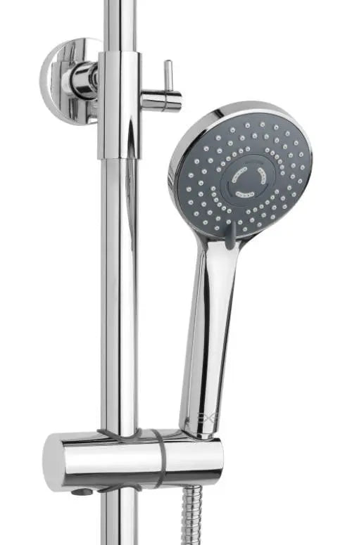 Chrome Thermostatic Shower Mixer Riser Rail Rainfall Shower Thermostatic Showers