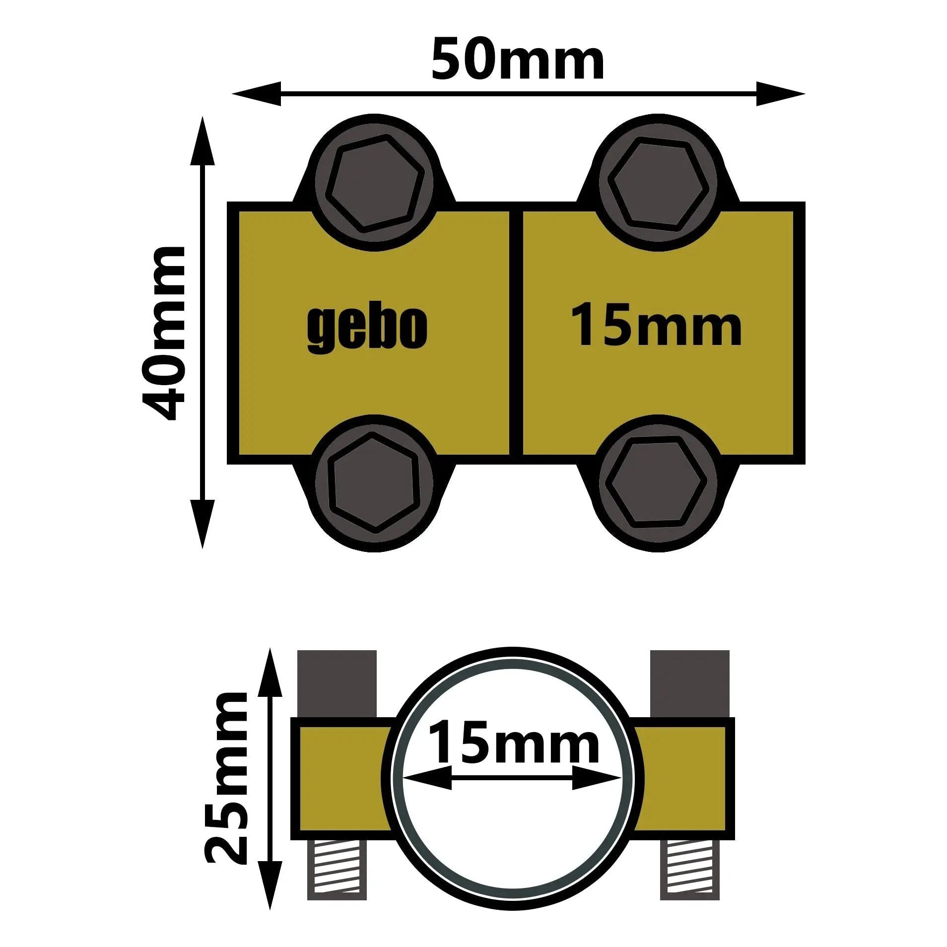 15mm Copper Pipe Leak Repair Clamp Antileak Fittings Leak Fix Pipe, A567a