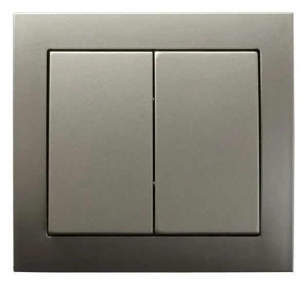 Double Big Button Indoor Light Switch Click Wall Plate Light Switches & Sockets