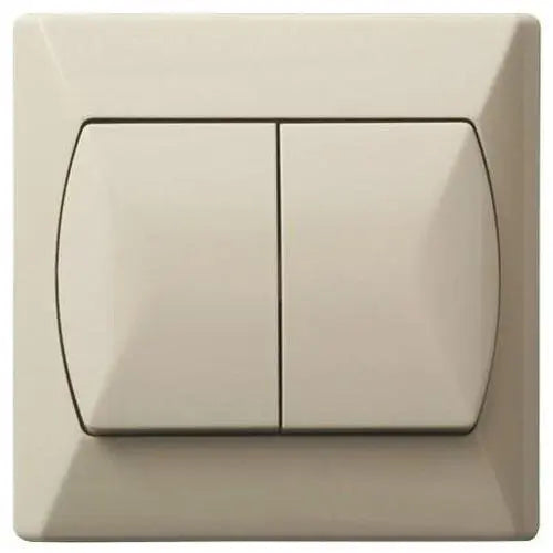 Double Buttons Indoor Wall Light Switch Click Wall Plate Light Switches & Sockets