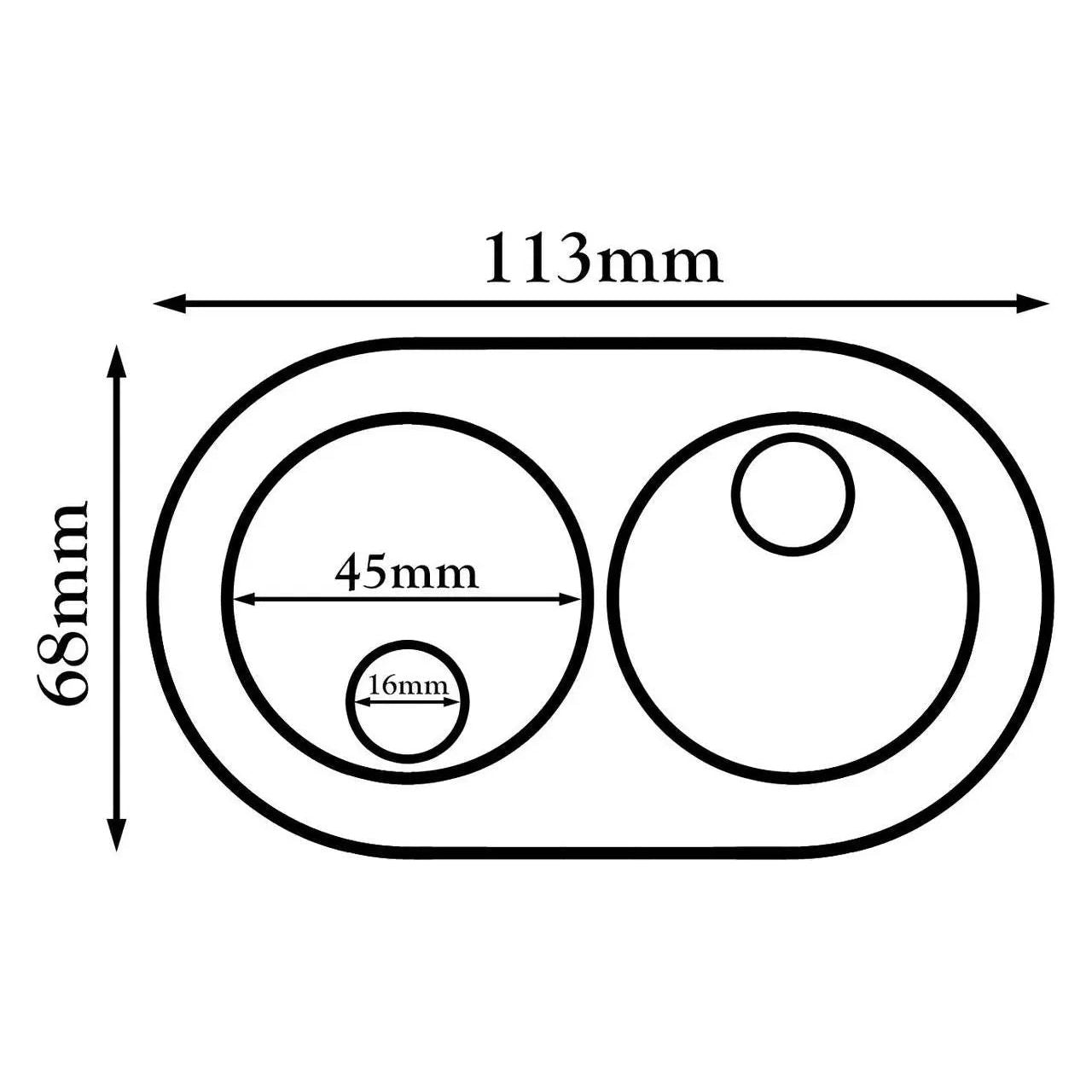 Double PVC White Radiator Plastic Water Pipe Cover Collar Pipe Covers, 032f