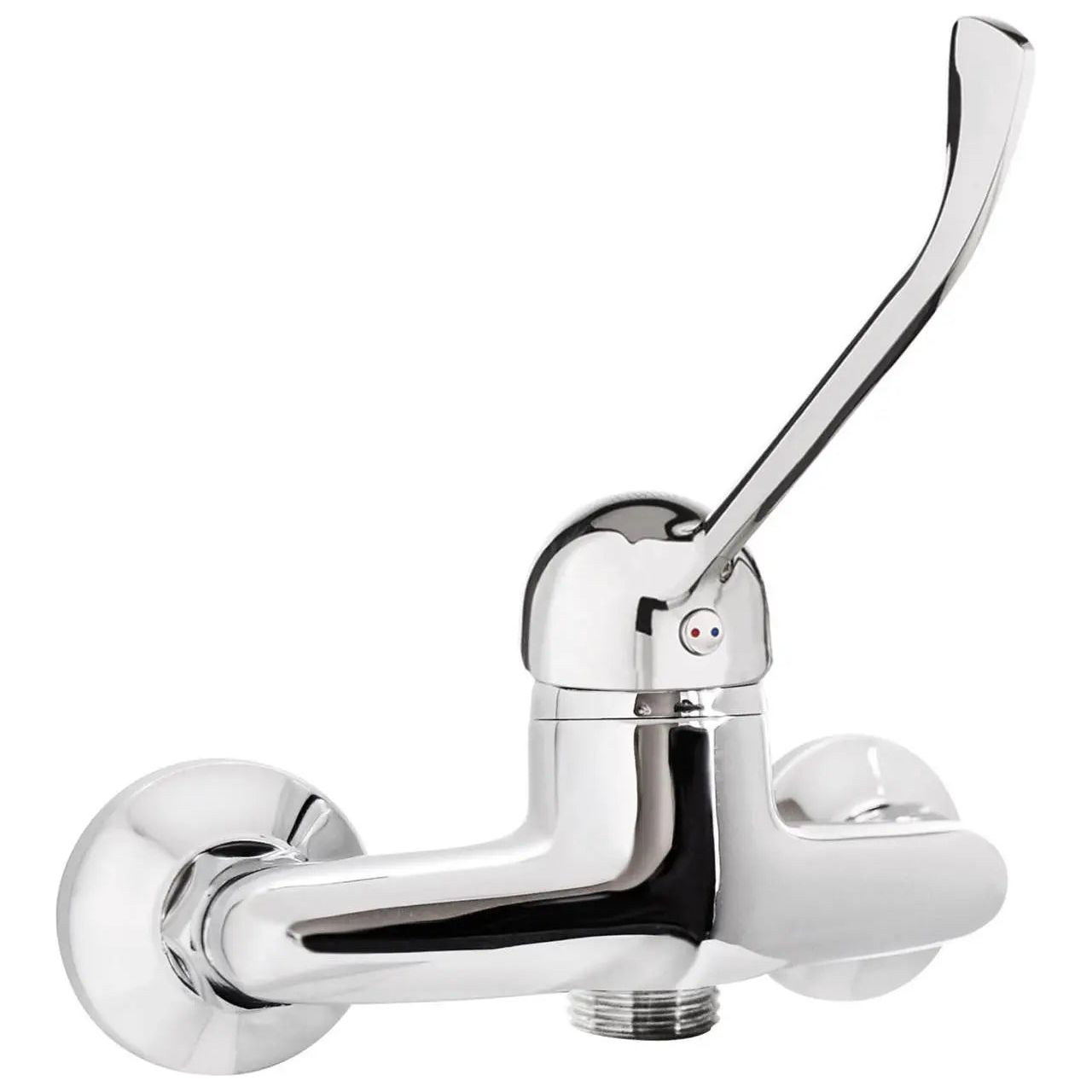 Extended Lever Shower Mixer Valve Chrome Wall Mounted Shower Mixers