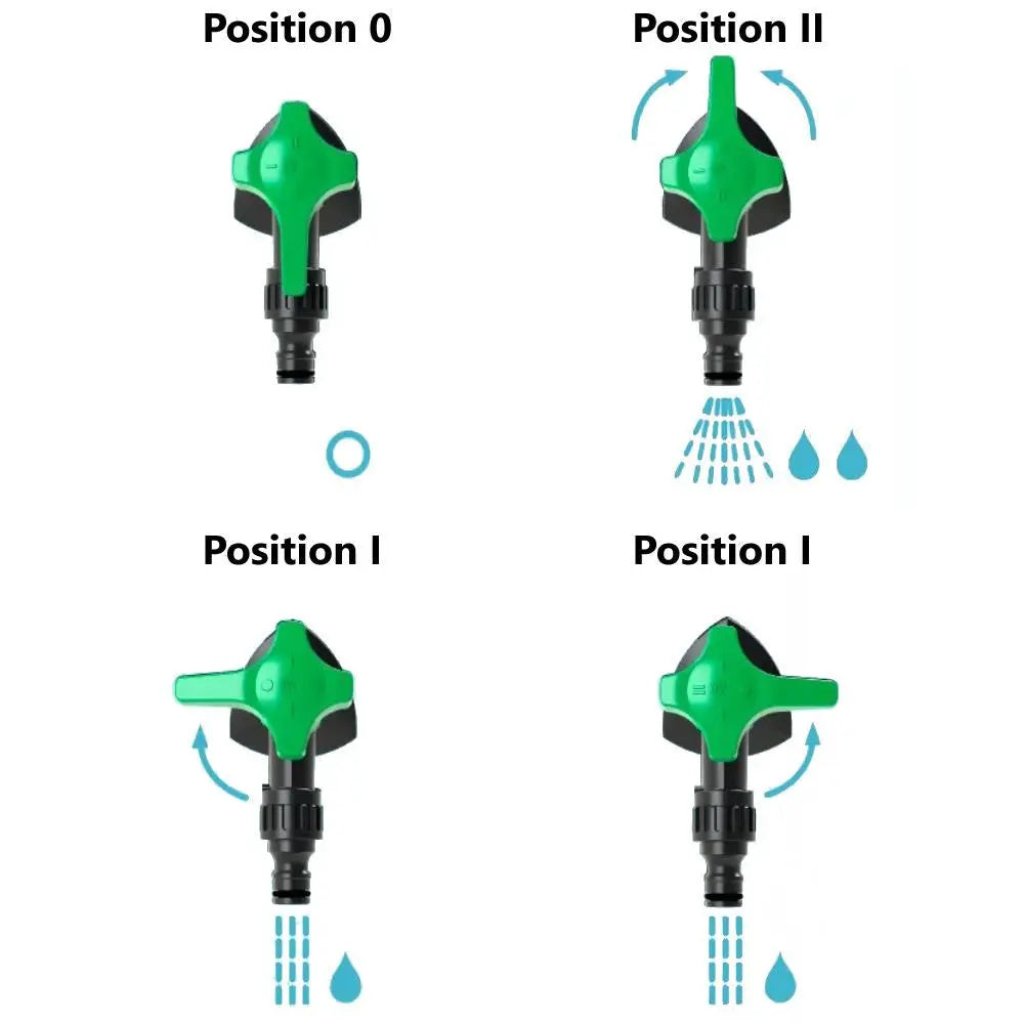 Garden Tap Low/High Flow Patio Mode Faucet Anti-Calc System Garden Taps / Valves