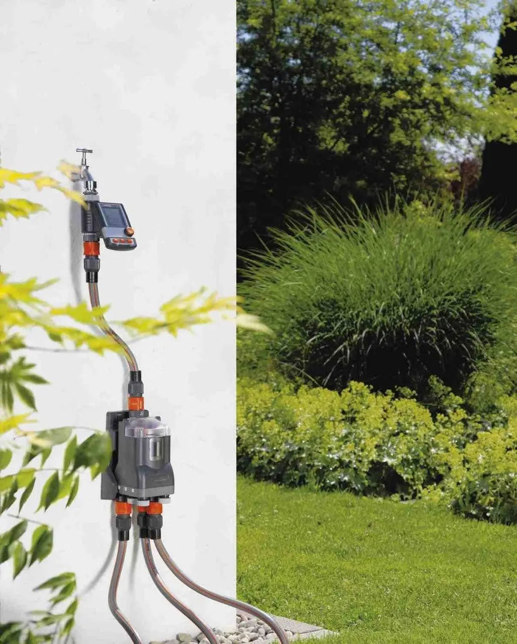 Gardena 6 Way Automatic Garden Water Distributor Sprinkler Irrigation System - 