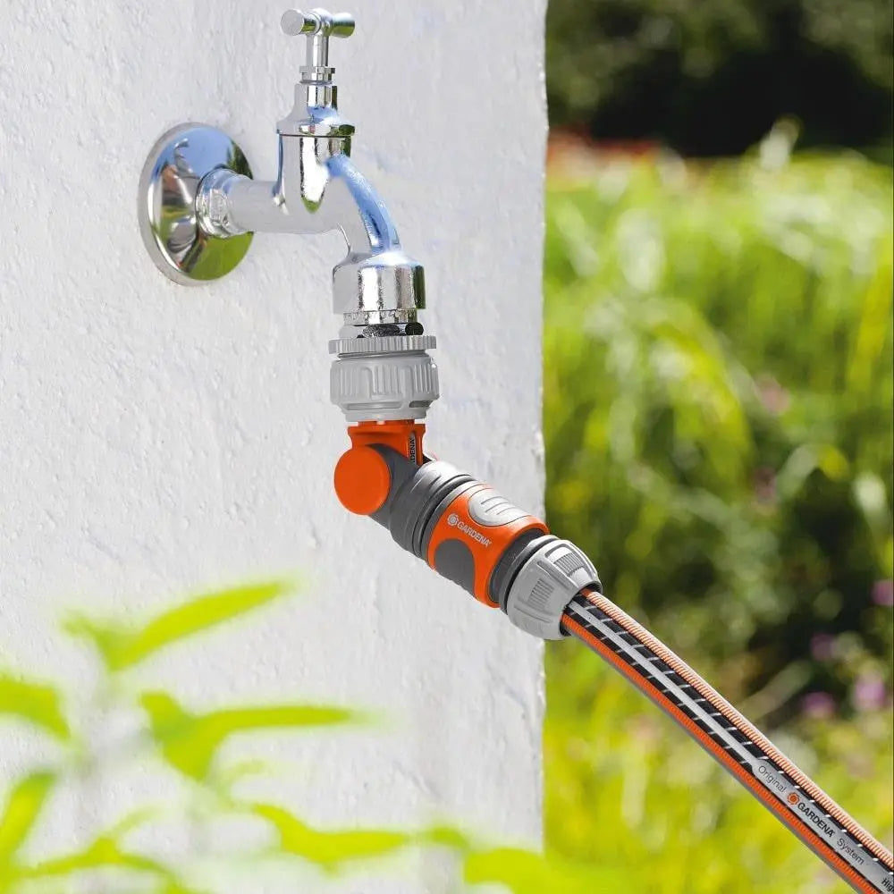 Gardena Rotating Swivel Garden Tap Connector Adaptor - Hose Tap Fittings