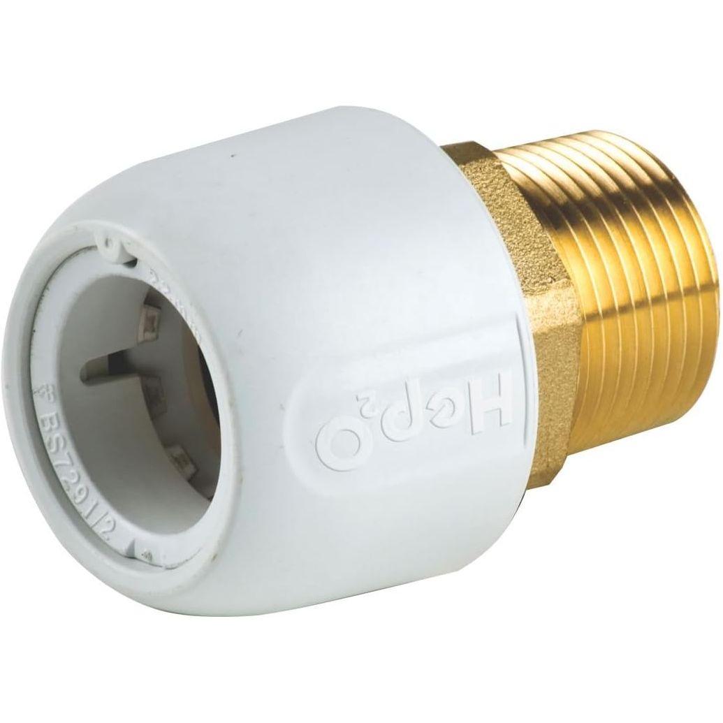 Hep2O 22mm x 3/4 Inch Socket Male Pipe Fittings Adaptor Hep20 - Hep2o Fittings