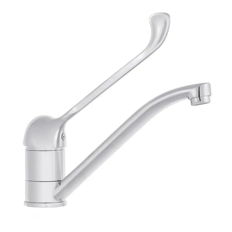 Kitchen Tap Extended Lever Swivel Spout Deck Monuted - Kitchen Taps