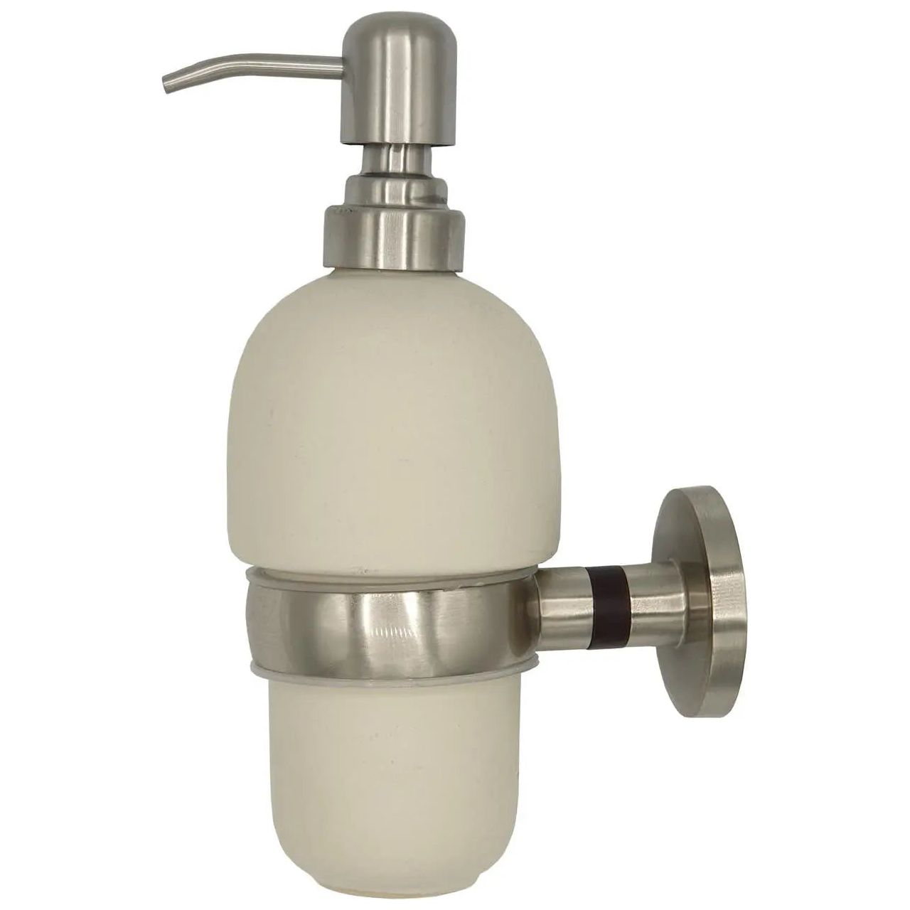 Liquid Soap Dispenser Ceramic Solid Wood Wall Mounted Soap Dispensers