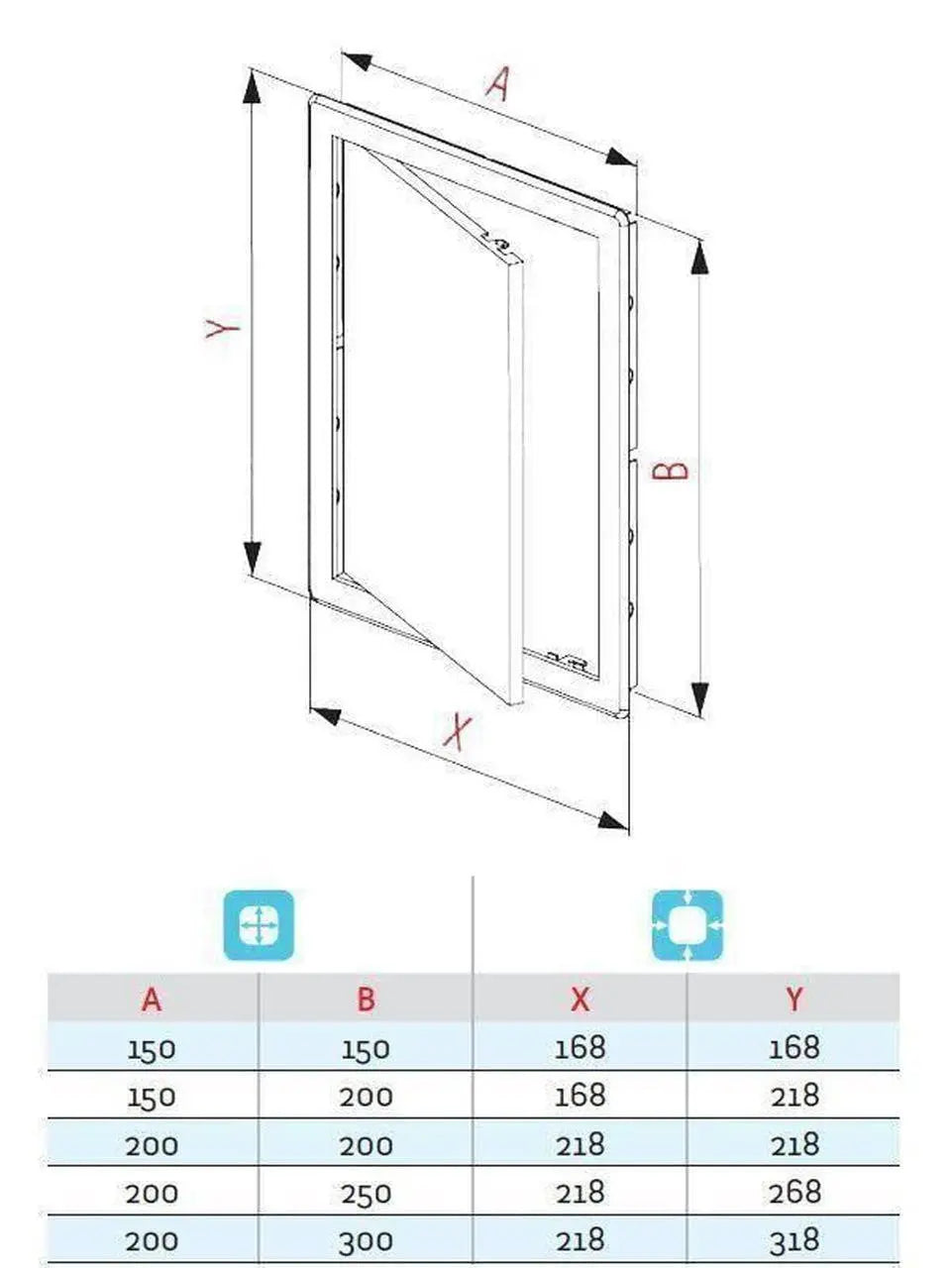 Marble Inspection Access Panels Door Hatch ABS Plastic Inspection Access Panels