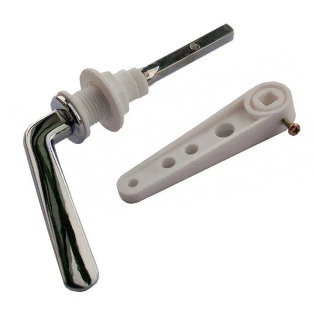 PS WC Cistern Handle - Chromed Metal Toilet Spares