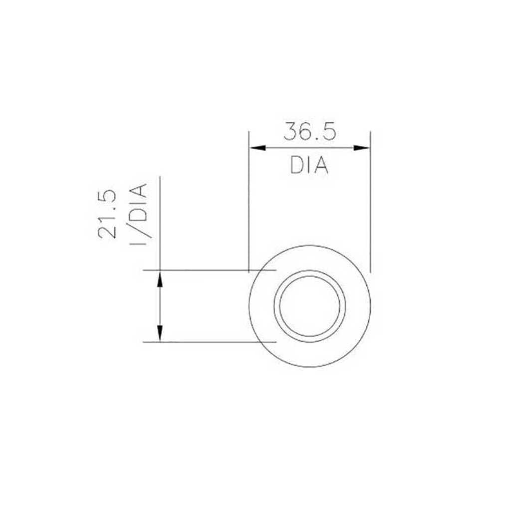 Polypipe S415W 32mm x 21.5mm Technical Drawing