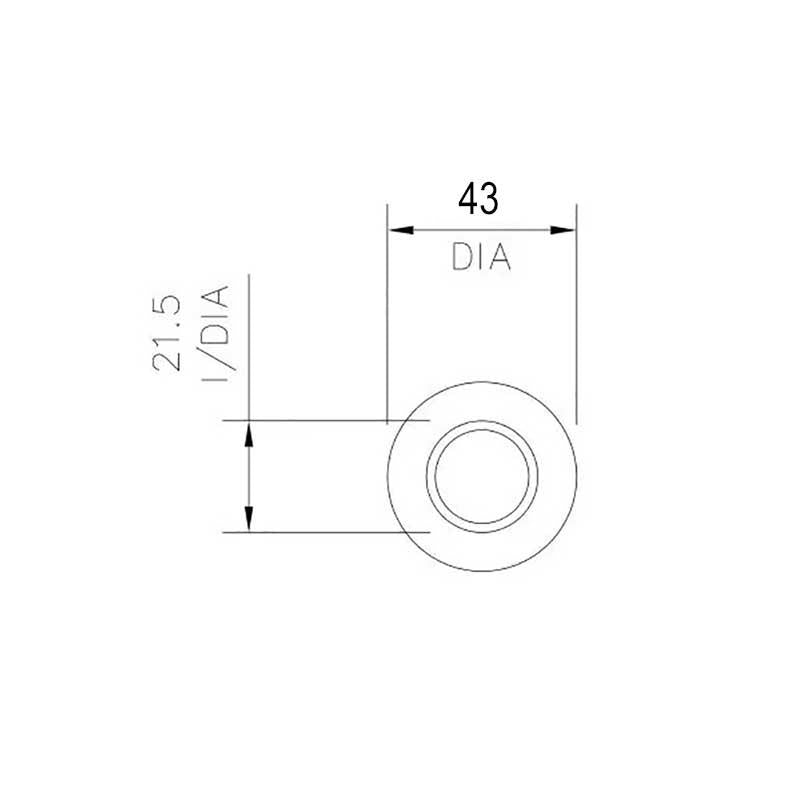 Polypipe S416W 40mm x 21.5mm Technical Drawing