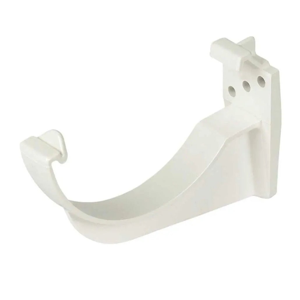 RK1W FloPlast Fascia Bracket White 112mm Half Round Gutter - Guttering