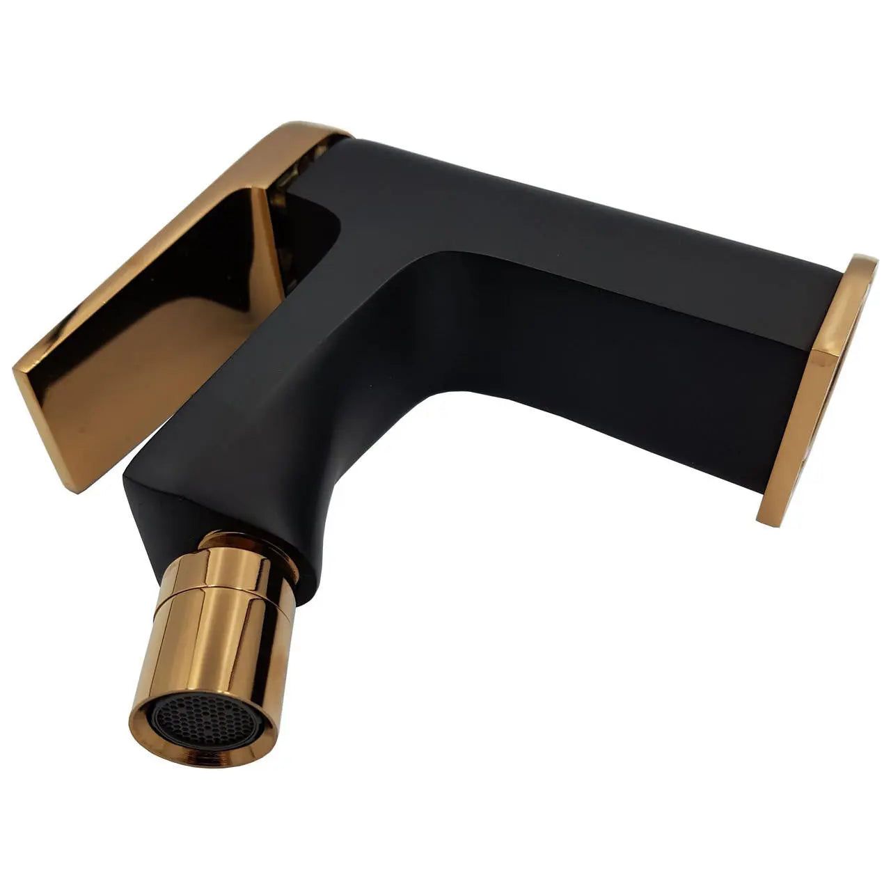 Black/Rose Gold Brass Bidet Mixer Tap + Click-Clack Plug Bidet Taps