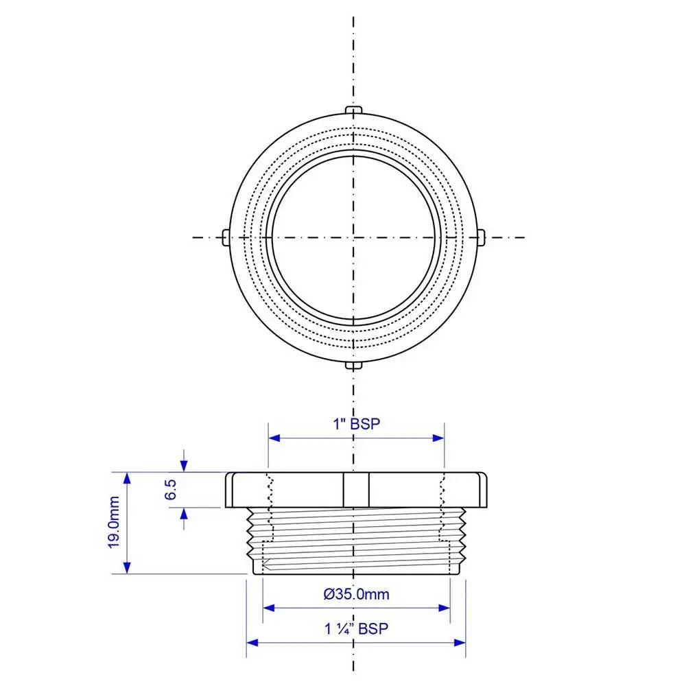 S16 McAlpine 1.25"x 1" Trap Inlet Reducer - Waste Pipe & Fittings