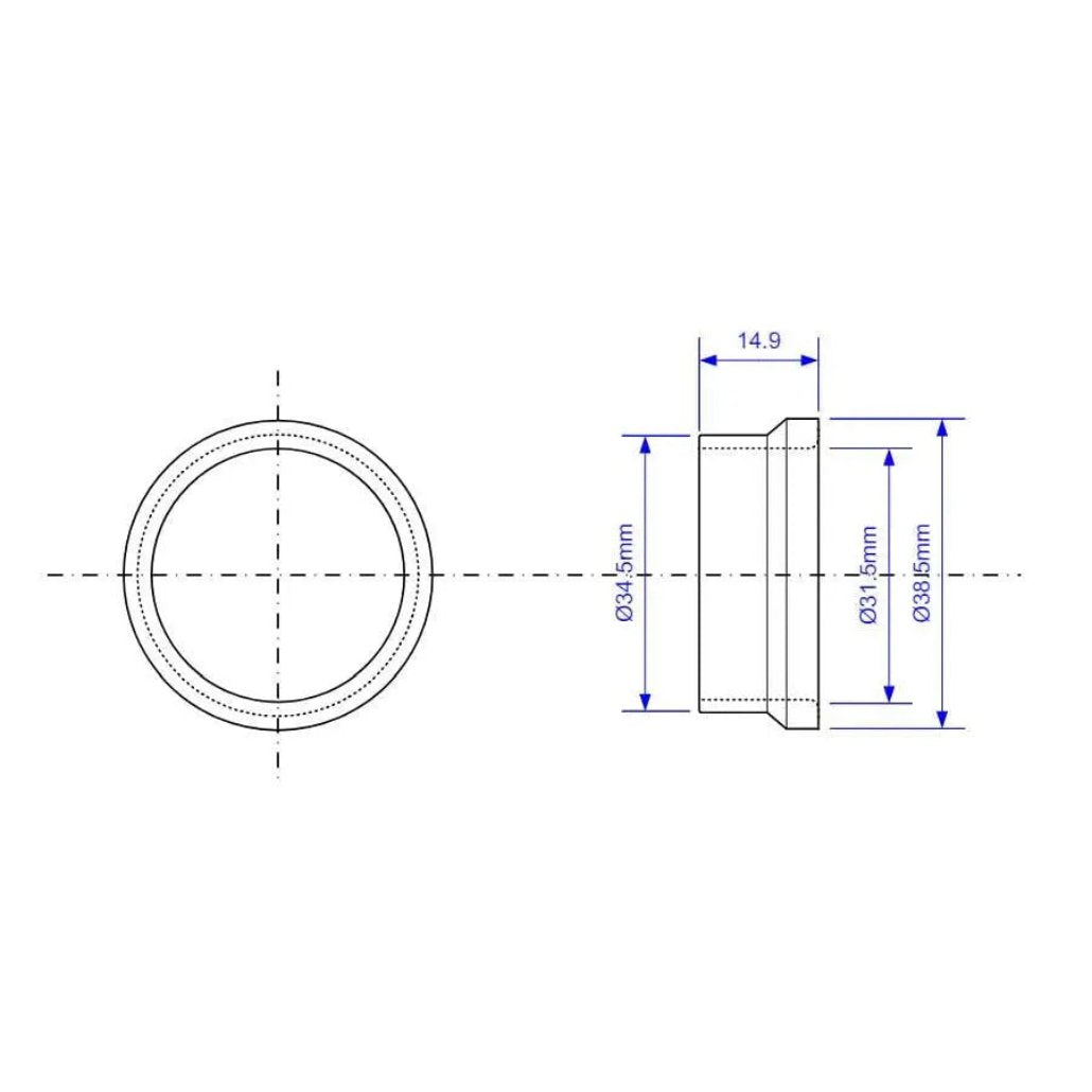 R/SEAL- 35X32 McAlpine 35x32mm Rubber Seal Reducer Waste Pipe Adaptors