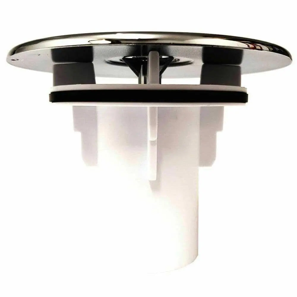 ST90CPTOP+TUBE McAlpine 113mm Chrome Plastic Flange For 90mm Shower Traps - Shower Drain