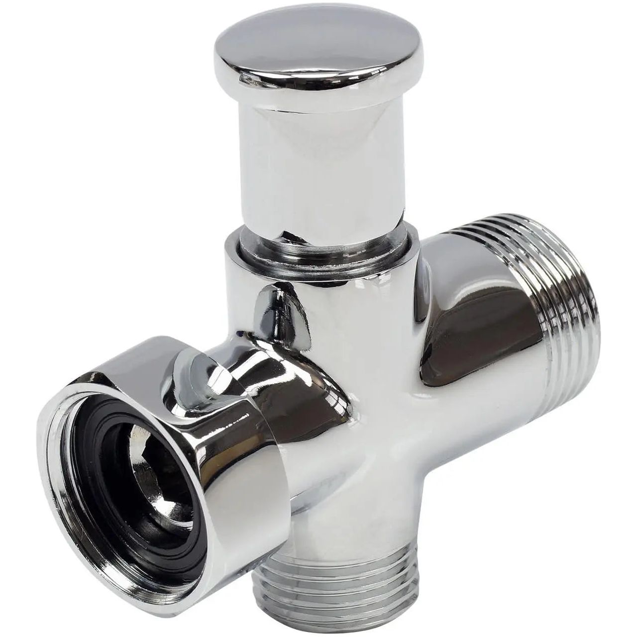 Shower Diverter Valve 2 Way Chrome Plated Replacement Shower Mixers