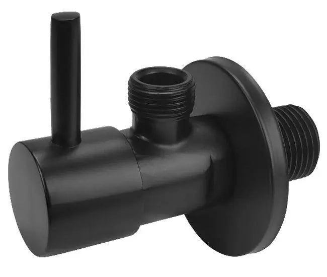 Sink Toilet Cut-Off Isolation Valve Black Water Hose Lever Isolating Valves