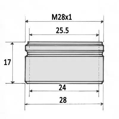 28mm Male Tap Aerator Kitchen Bathroom Faucet Metal Insert - Tap Aerators / Sprays