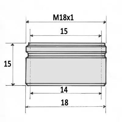 18mm Male Faucet Tap Aerator Spout Nozzle M18 Water Saving - Tap Aerators / Sprays