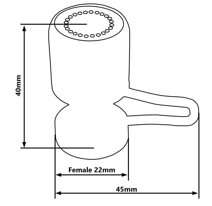 22mm Female Handwash Tap Aerator Nozzle Regulated Flow Tap Aerators / Sprays