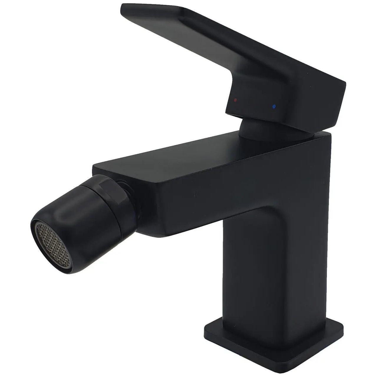 Square Bidet Tap Mixer Faucet Black Single Lever Monobloc Bidet Taps