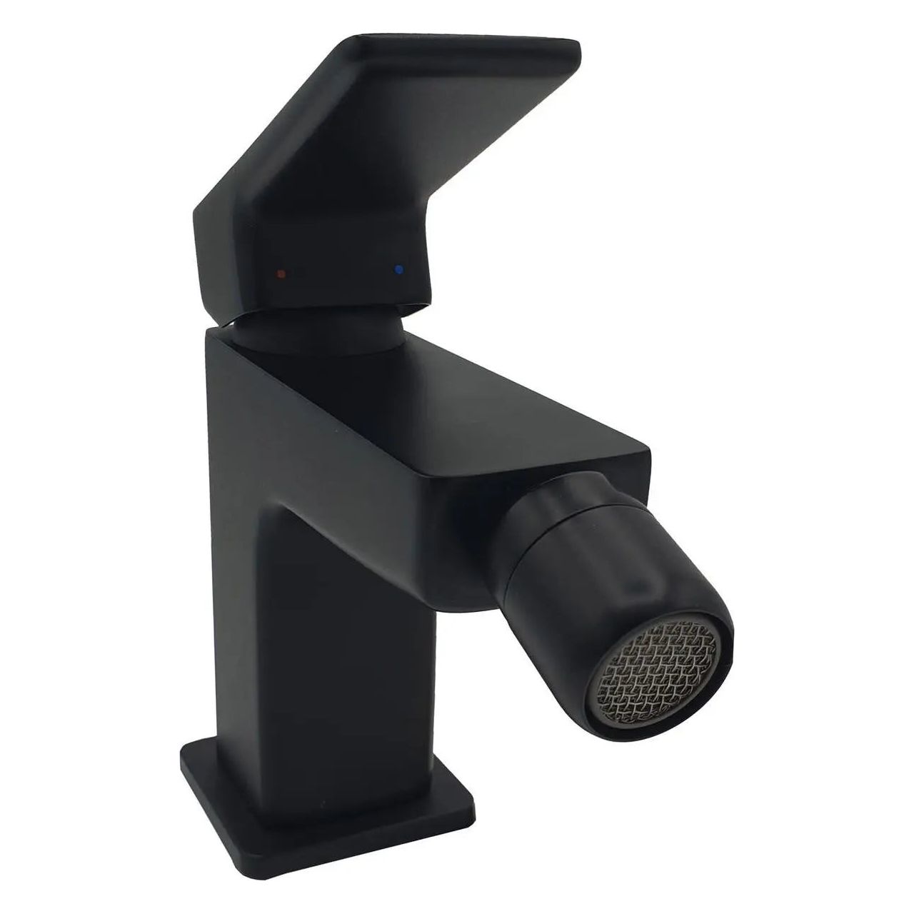 Square Bidet Tap Mixer Faucet Black Single Lever Monobloc Bidet Taps