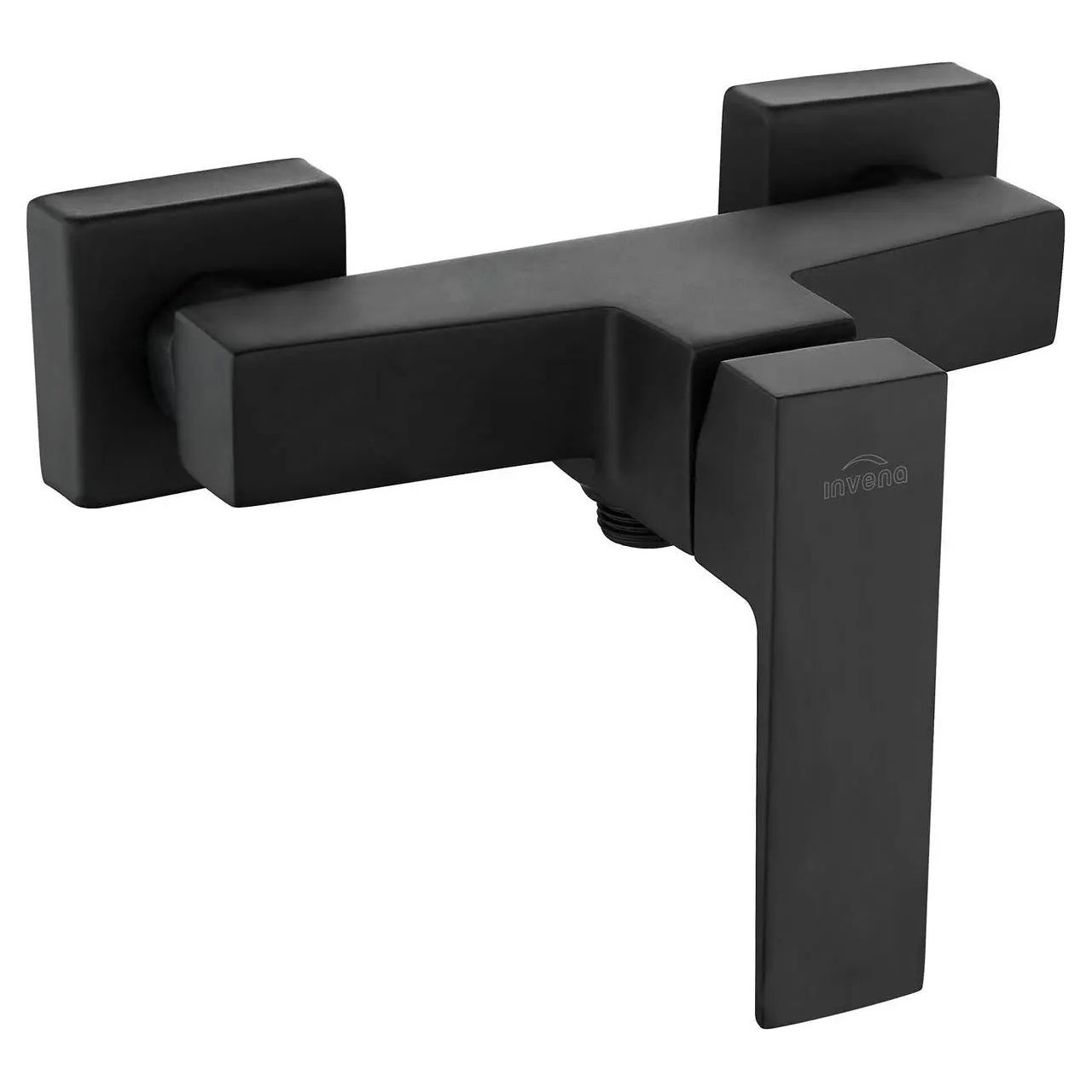 Square Shaped Shower Mixer Valve Black Wall Mounted Shower Mixers