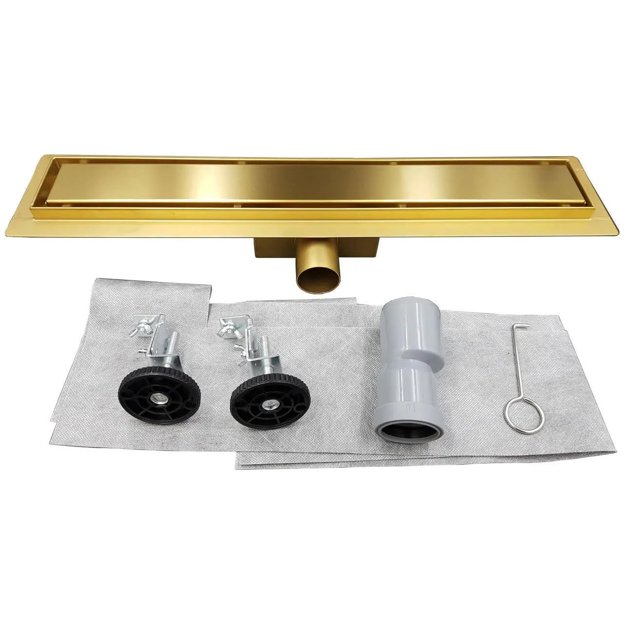 Stainless Steel Floor Linear Shower Drain Gold Channel Shower Drain, A569a, A569b, A569c, A569d, A569e, A569f