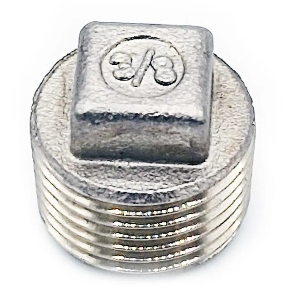 Threaded BSP Male Square Head Plug 316 Stainless Steel Blanking Plugs and Caps