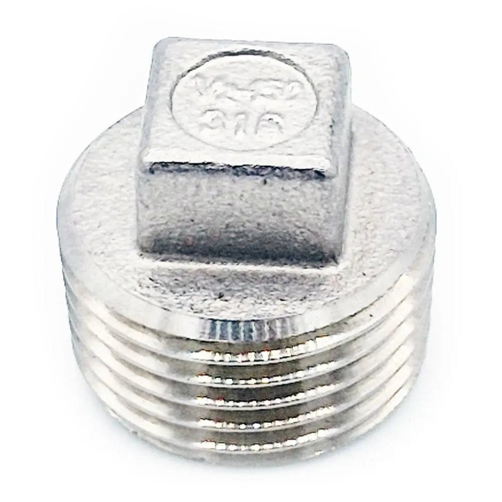 Threaded BSP Male Square Head Plug 316 Stainless Steel Blanking Plugs and Caps