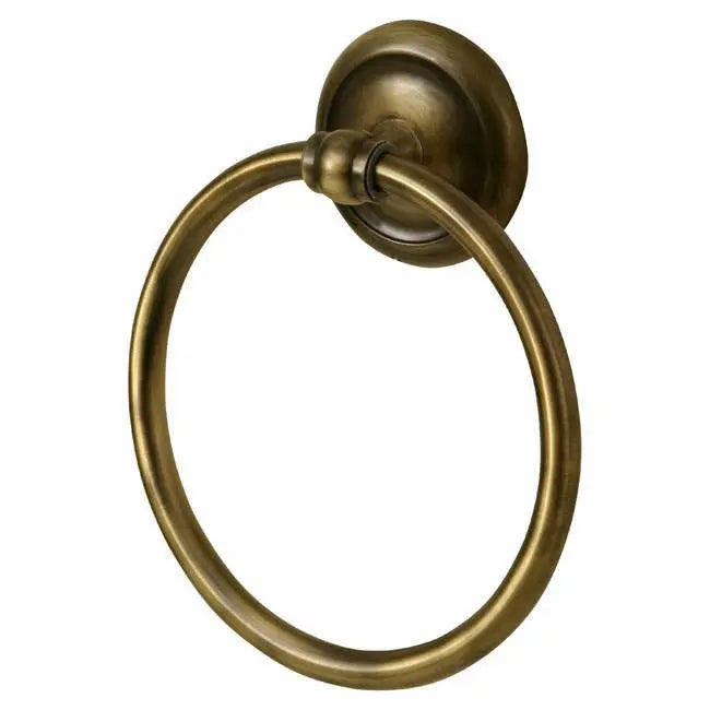 Towel Ring Round Dressing-Gown Hanger Retro Bathroom Antique Brass Wall Mounted