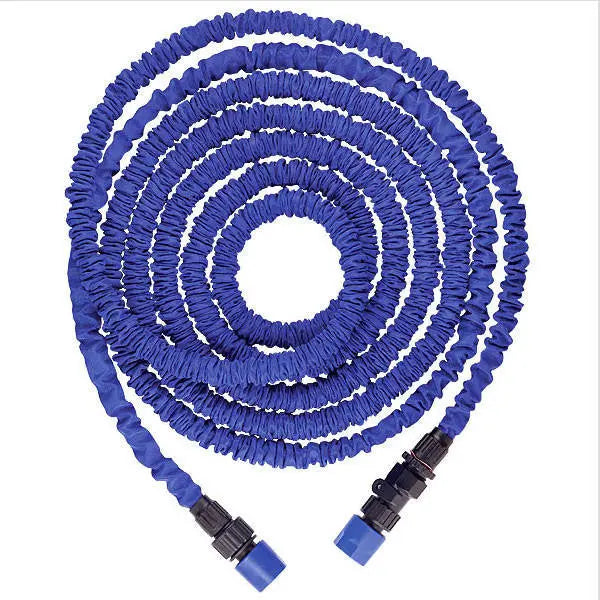 Ultra Light Self Shrinking 14m Garden Hose Set Valve Blue Colour - 