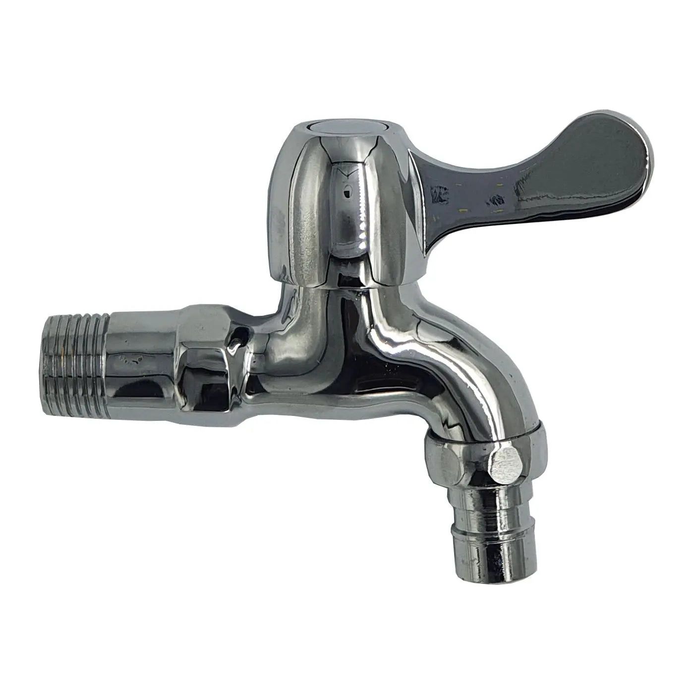 Chrome Water Garden Tap Watering Outdoor Wall Mounted Faucet Garden Taps / Valves