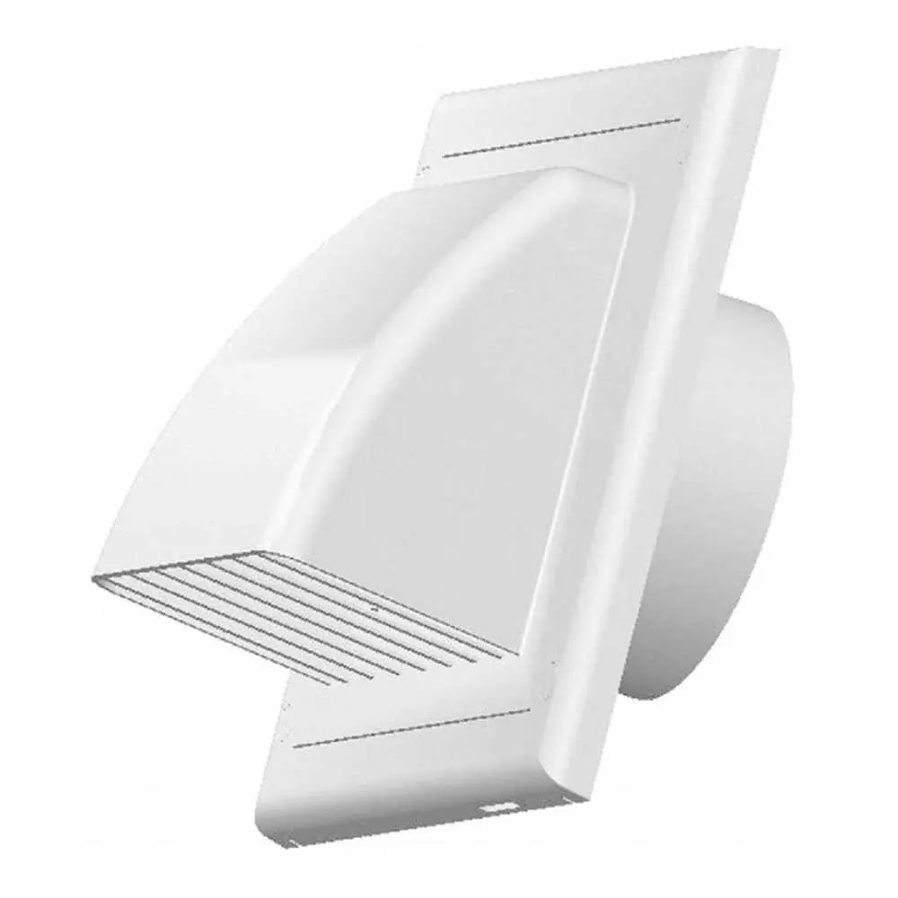 Ventilation Air Hooded Non-Return Flap White Outside Duct Vent Air Covers