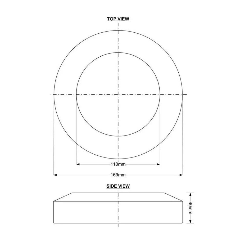 WC17-110 McAlpine 110mm Pipe Collar Cover for WC Connectors - Pipe Covers