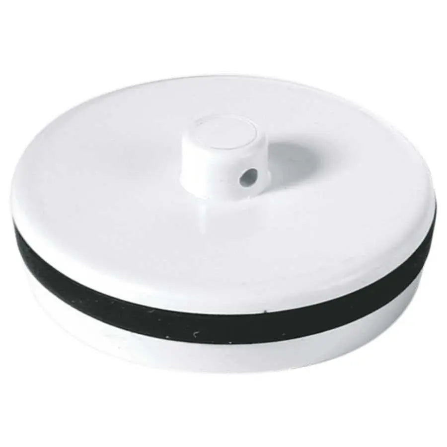WP1 McAlpine 1.5" (Fits 1.25" Waste) White Plastic Plug with Rubber Seal - Bathroom Sink Plugs