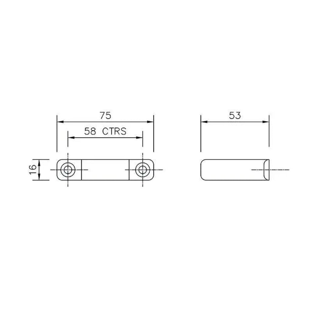 WS34B FloPlast Solvent Weld Waste Pipe Clip 32mm Black ABS - Waste Pipe & Fittings