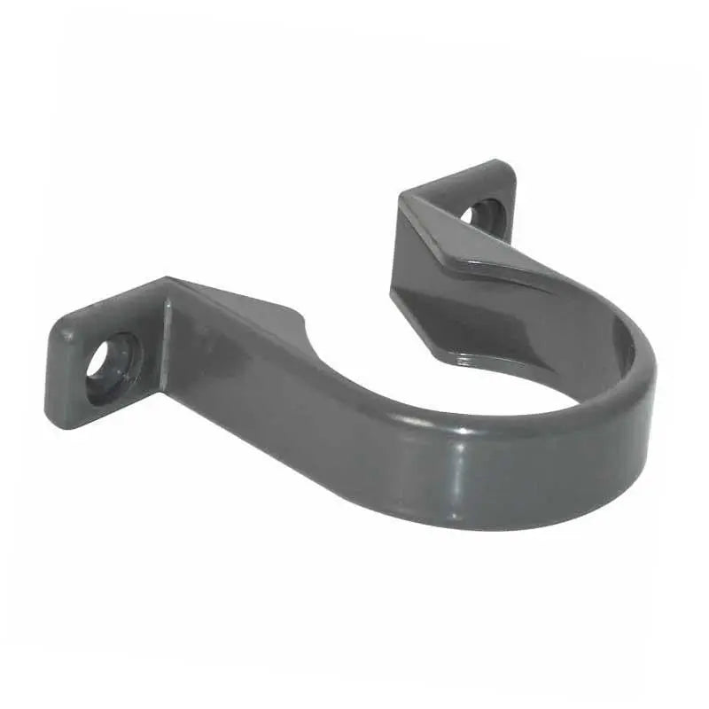 WS35G FloPlast Solvent Weld Waste Pipe Clip 40mm Grey ABS - Waste Pipe & Fittings