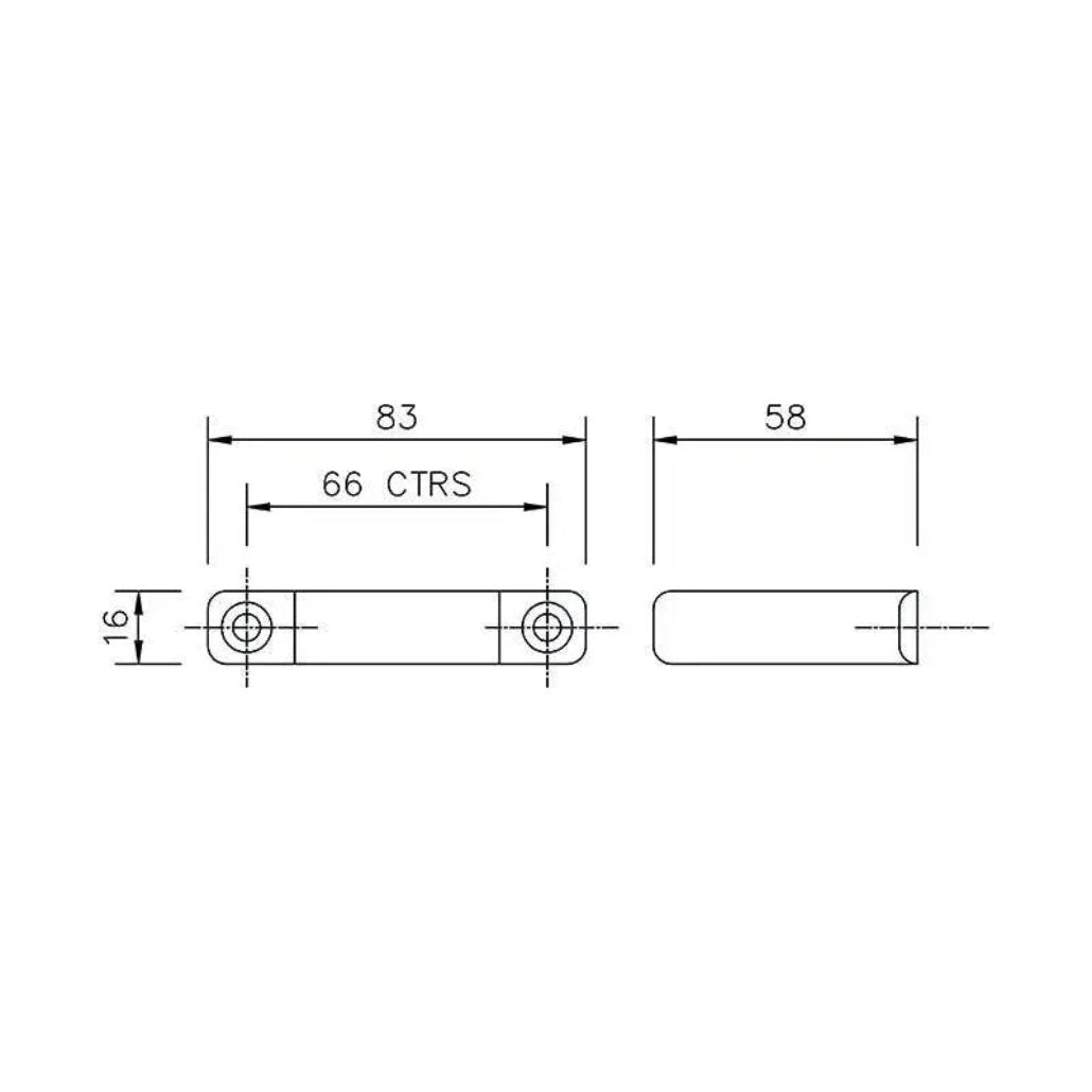 WS35G FloPlast Solvent Weld Waste Pipe Clip 40mm Grey ABS - Waste Pipe & Fittings