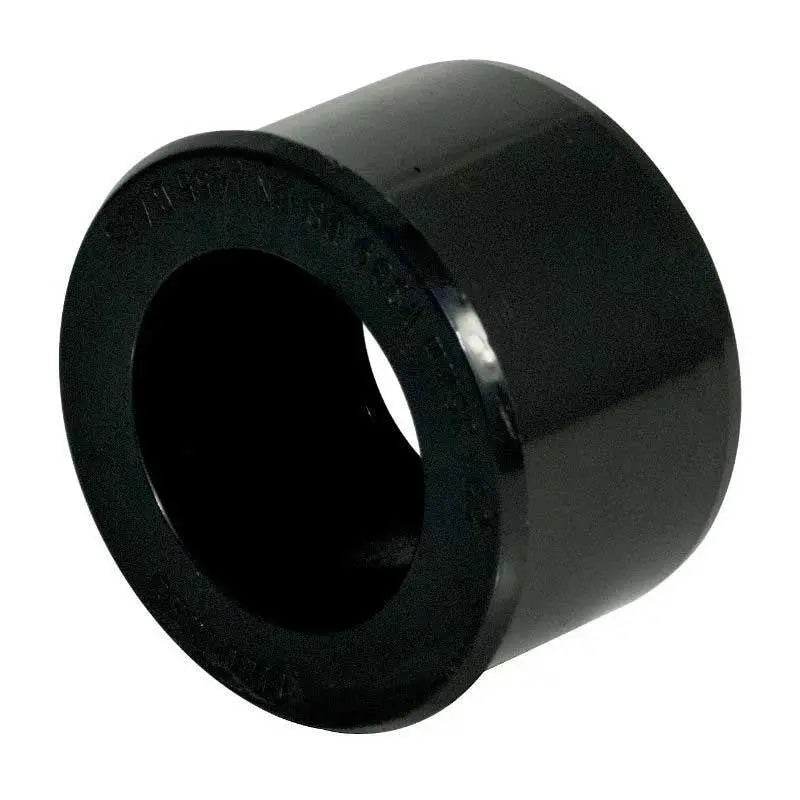 WS38B FloPlast 40mm x 32mm Waste Reducer Black ABS Solvent Weld - Waste Pipe Adaptors