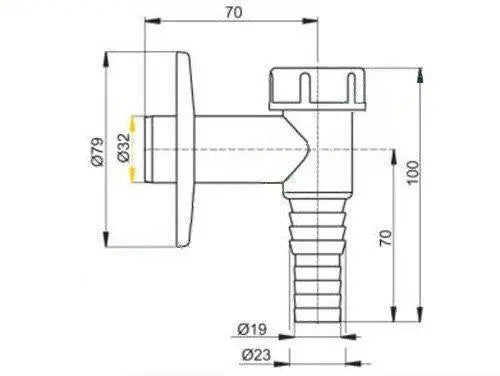 Washing Machine Waste Drain Pipe Trap Cut Check Valve Dishwasher and Washing Machine Accessories, 305a, 305b