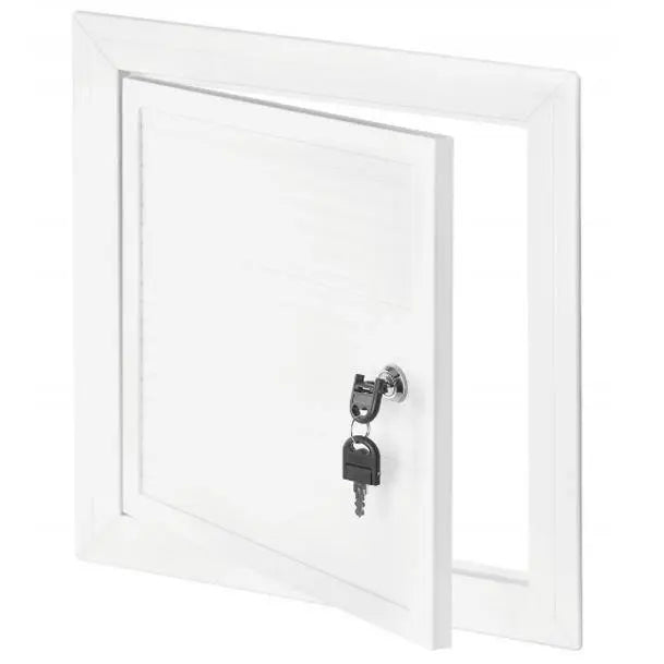 White PVC Cover Inspection Hatch Door Access Panel Key Lock Inspection Access Panels