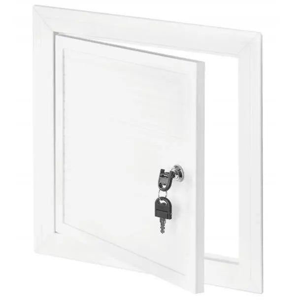 White PVC Cover Inspection Hatch Door Access Panel Key Lock Inspection Access Panels