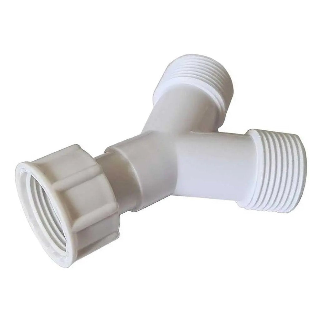 Y Piece Washing Machine Hose Connector Junction Splitter 3/4 - Dishwasher and Washing Machine Accessories