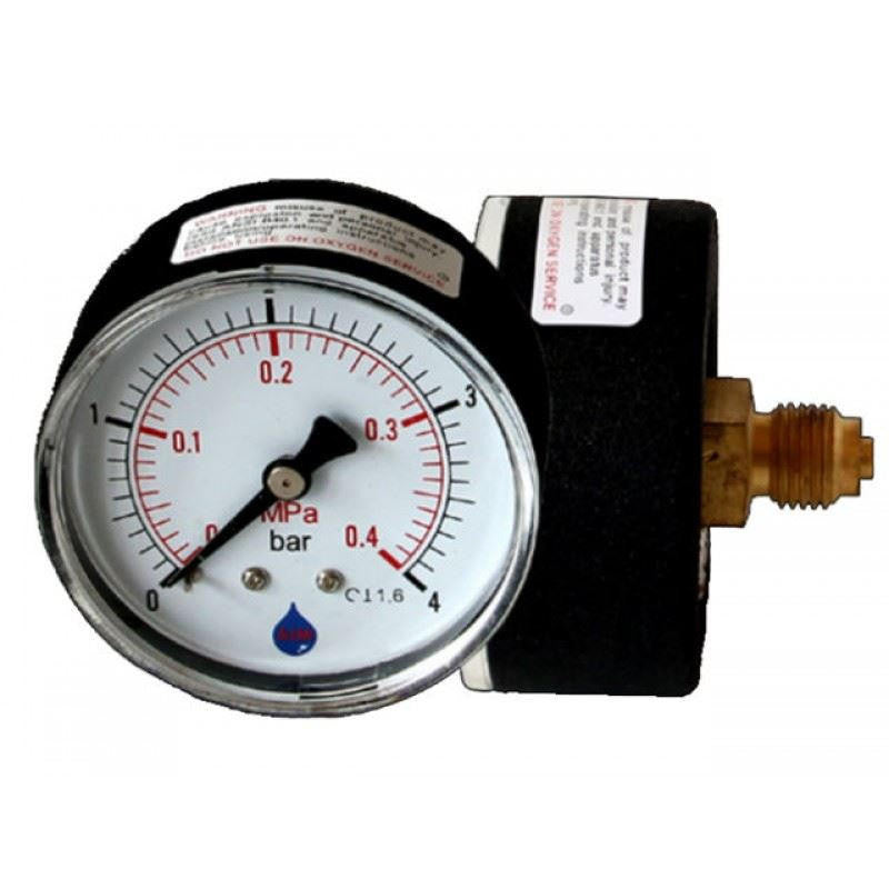 AIM Water Pressure Gauge Manometer 1/4 Inch Rear/Back Entry 63mm Dial 