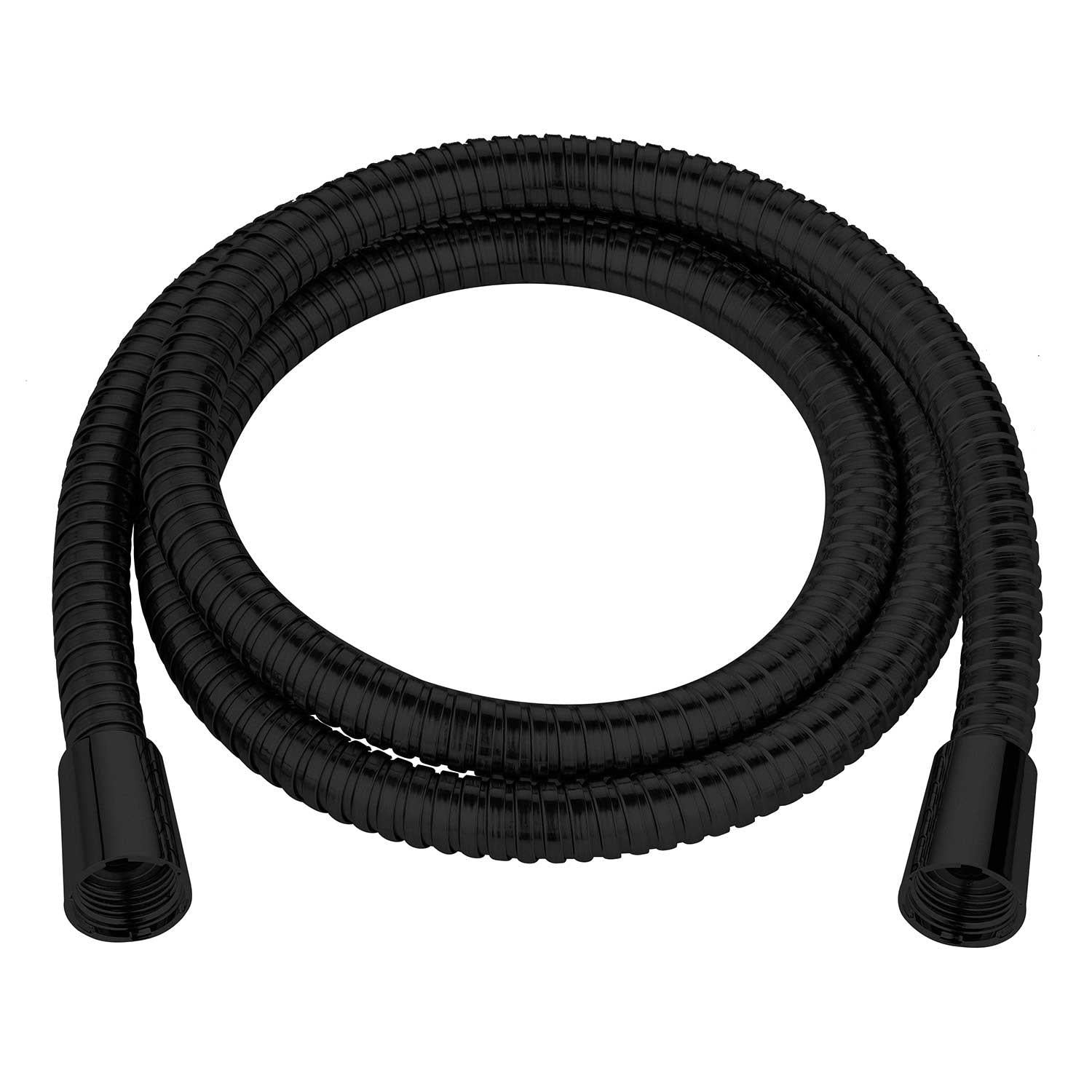 Shower Hose Matt Black WRAS Approved, Various Lengths