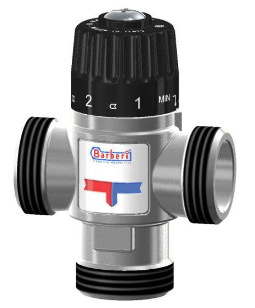 Barberi Thermostatic Mixing Valve Water TMV 30-65C 2.3m3/h Male BSP 