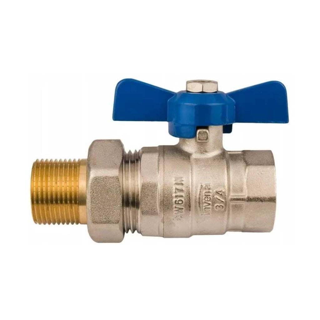 Heavy Duty Plumbing Ball Valve Blue Butterfly Handle 1/2 3/4 1 BSP - plumbing4home, A648a, A648b, A648c